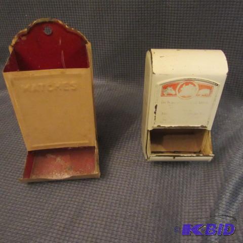 lot 120 image: Vintage Match Safes