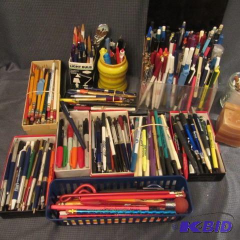 lot 121 image: Pens, Pencils