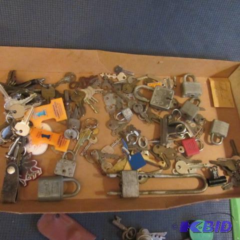 lot 225 image: Padlocks, Keys