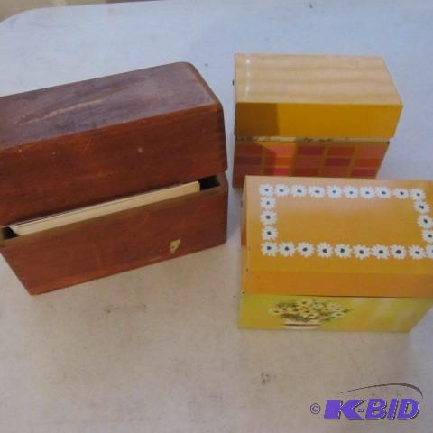 lot 338 image: Recipe Boxes