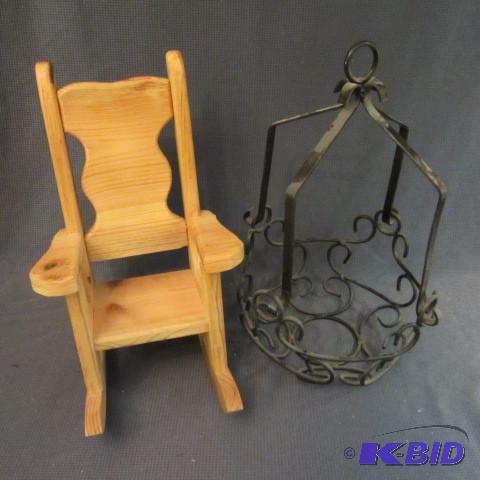 lot 418 image: Plant Hanger, Rocker