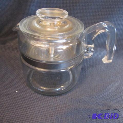 lot 48 image: Pyrex Glass Coffee Maker