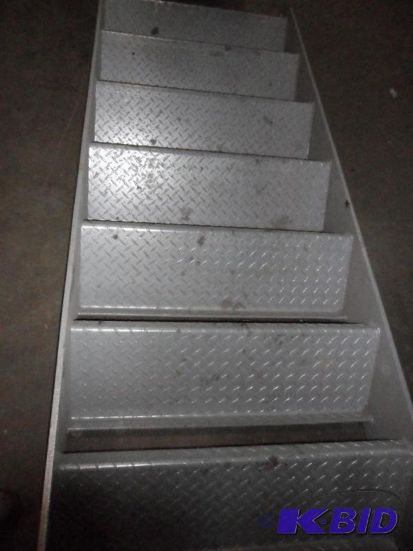 Steel Stairs. Set of all steel heav...