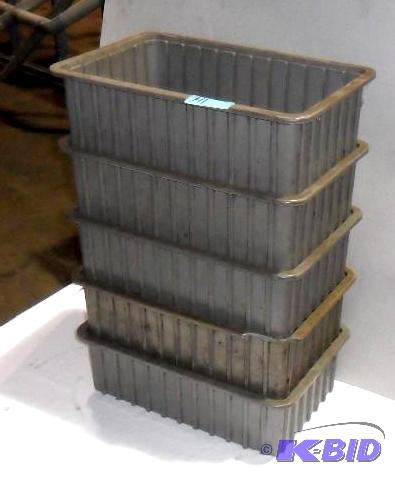 Parts bins. Set of four stacking (n...