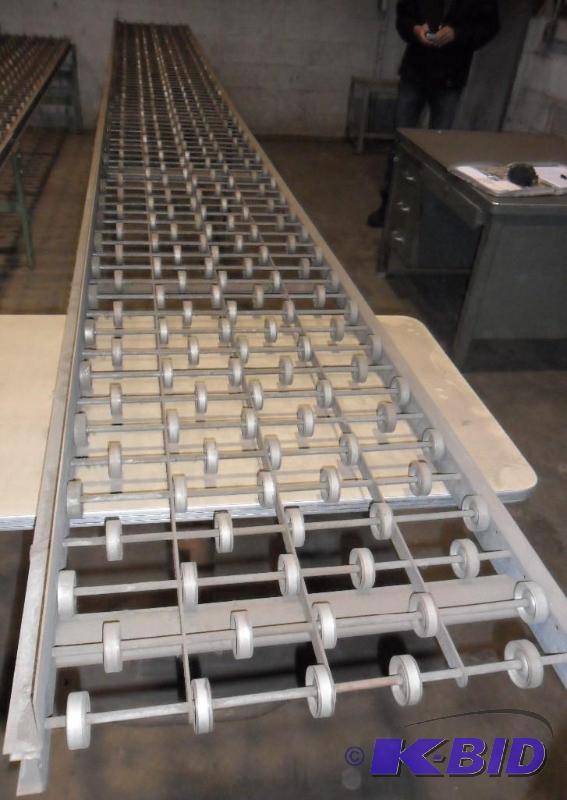 Roller conveyor section. 20 feet o...