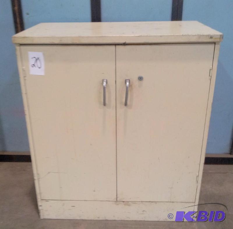 Storage cabinet. Tan AllSteel brand...