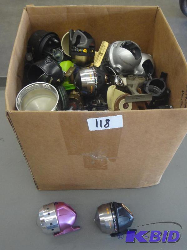 Box Lot Of Misc Fishing Reel Parts...