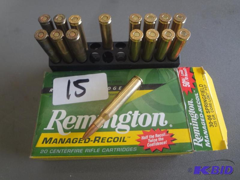(16) Rounds Remington 125 Grain 30-...