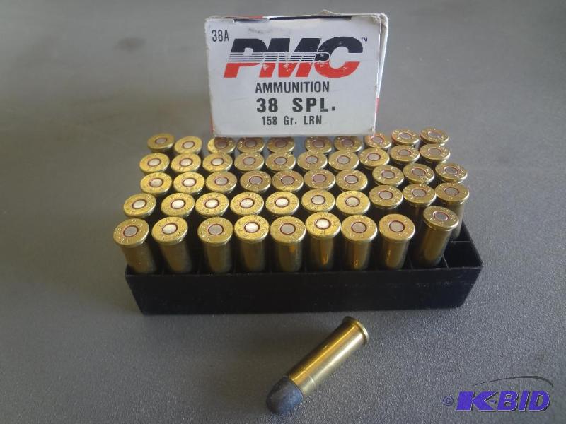 (50) Rounds PMC 158 Grain 38-Specia...