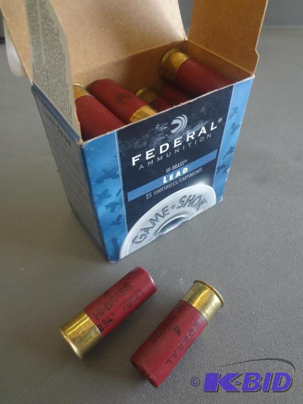 (25) Federal 12 Gauge 2.75&quot 4-...