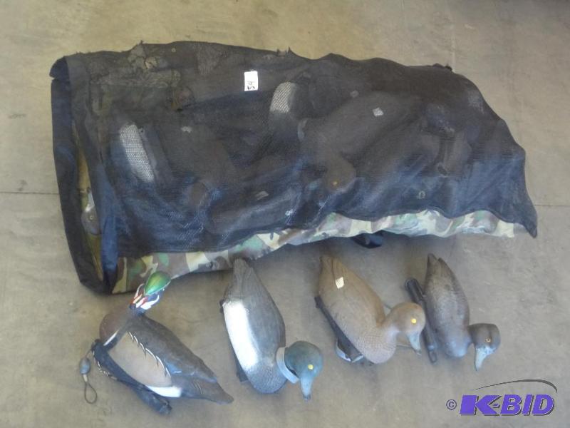 Decoy Bag Full Of Misc Duck Decoys...