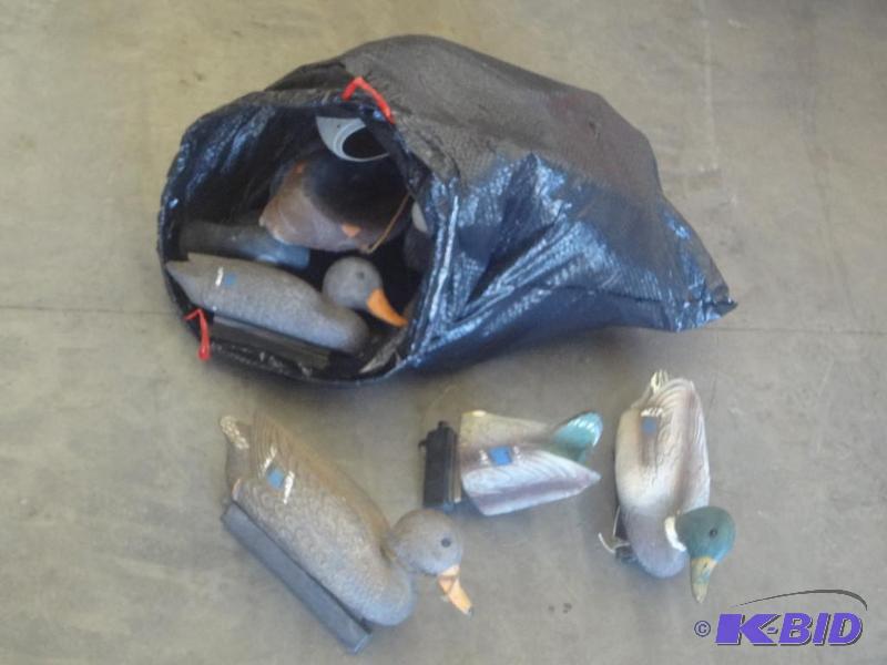 Decoy Bag Full Of Misc Duck Decoys...