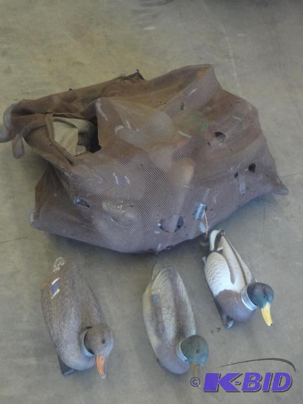 Decoy Bag Full Of Misc Duck Decoys...