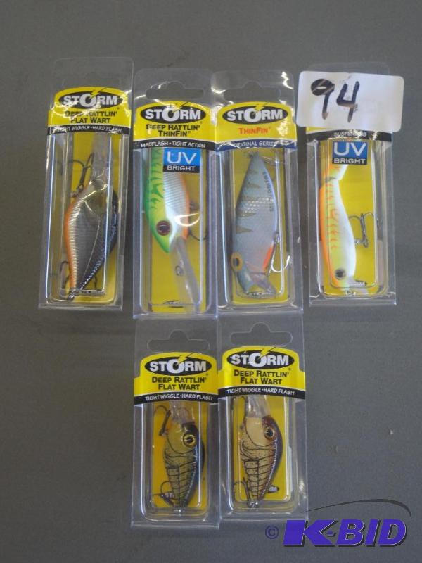 (6) New Storm Crankbait Lures...