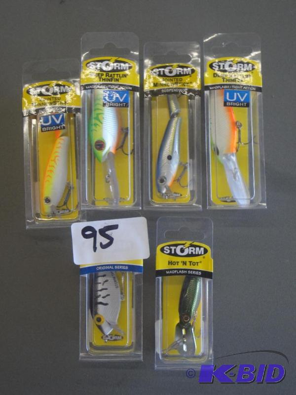 (6) New Storm Crankbait Lures...