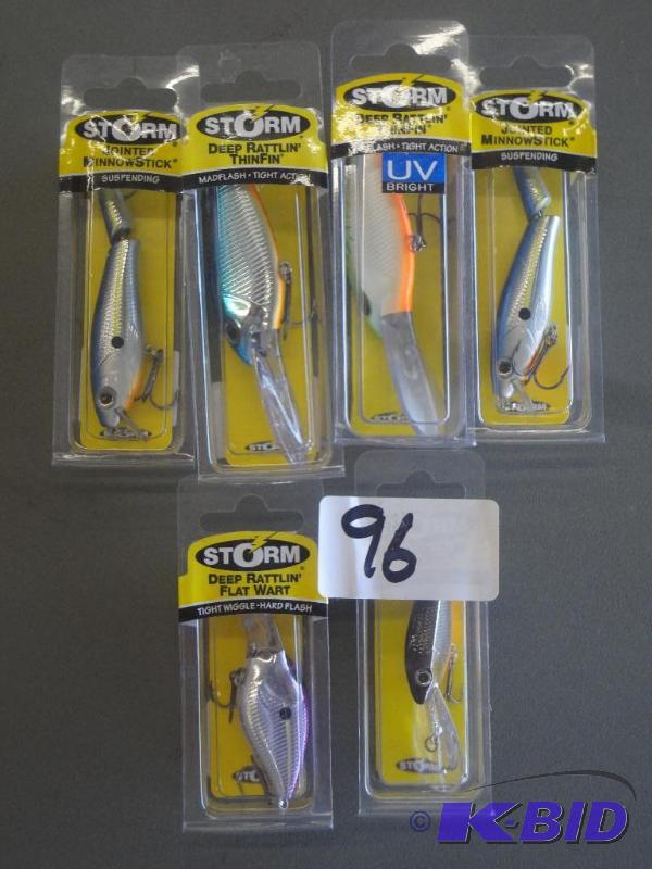 (6) New Storm Crankbait Lures...