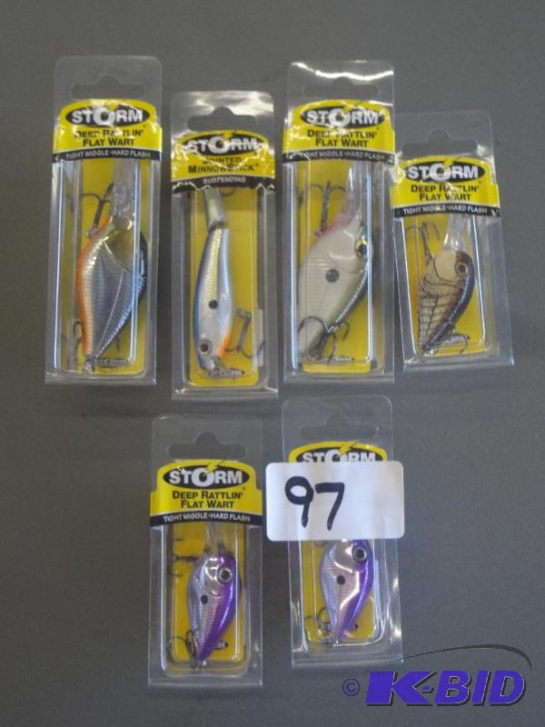 (6) New Storm Crankbait Lures...
