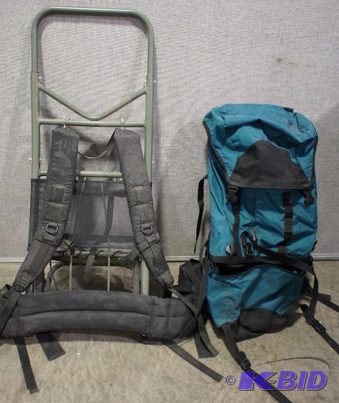 lot 20 image: Hiking lot with hiking back pack an...