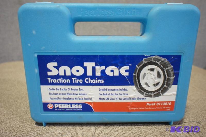 lot 7 image: Sno Trac Traction Tire Chains. Plea...