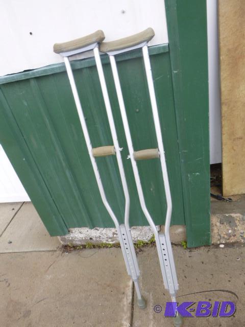 lot 111 image: Pair of Crutches...