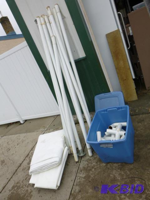 lot 123 image: 12 X 24 Tent Has all 4 sides and ...