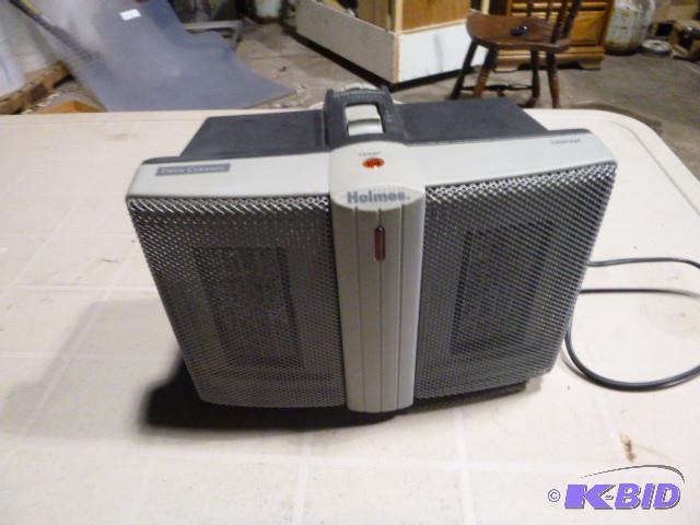 lot 155 image: Holmes Twin Ceramic Heater Model #H...