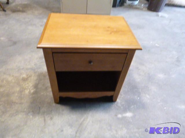 lot 168 image: Wood Night Stand 24" X 17"...