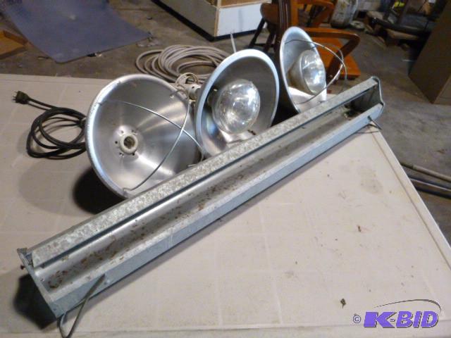 lot 191 image: Chicken Feeder and 3 Heat Lamps...