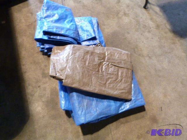 lot 192 image: 4 Tarps Sizes unknown...