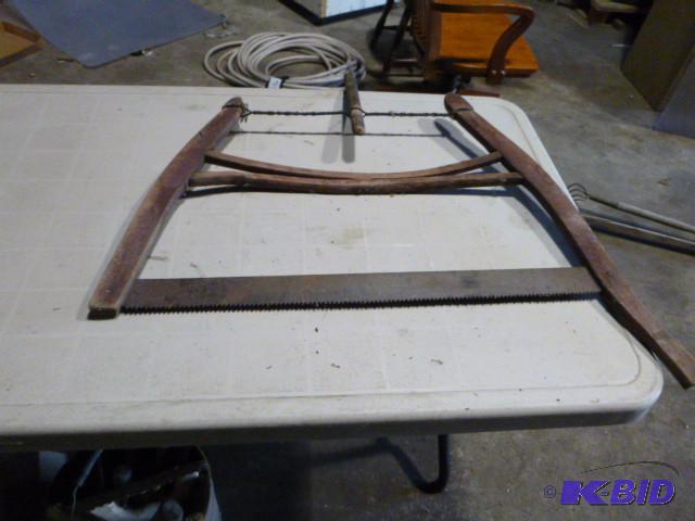 lot 195 image: Vintage Bow Saw...