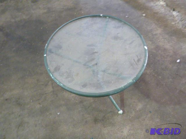lot 213 image: 20" Glass Top Patio Table...