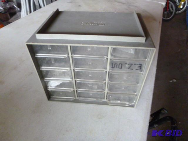 lot 71 image: Small Parts Bin with Contents...