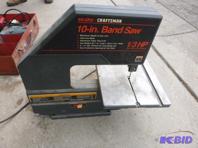 lot 96 image: Craftsman 10" Band Saw Model #...