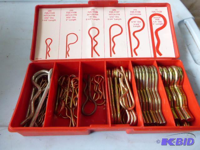 lot 99 image: Case of Hitch Pins...