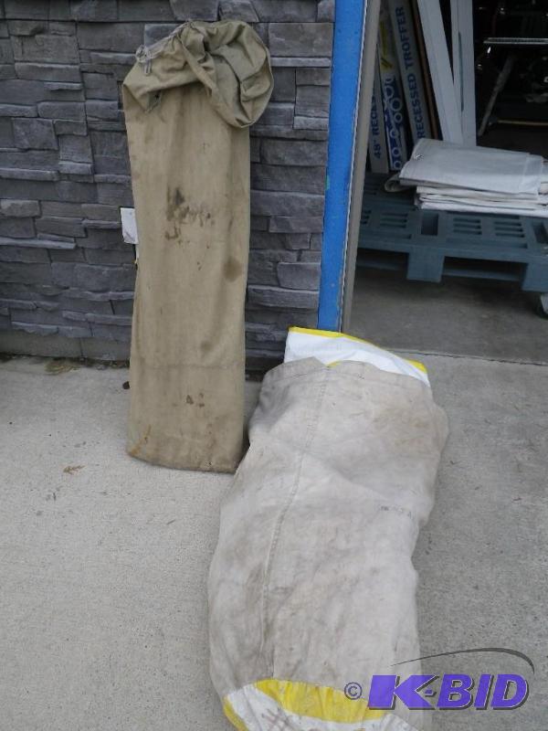lot 12 image: 15 x 15 pole party tent, yellow and...