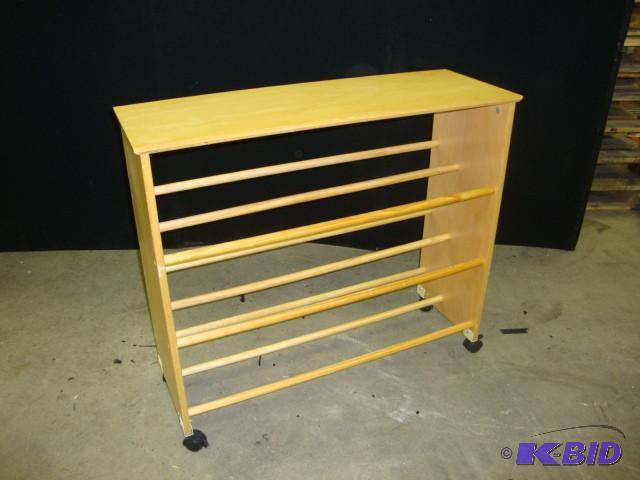 lot 20 image: Rolling Shoe Rack...