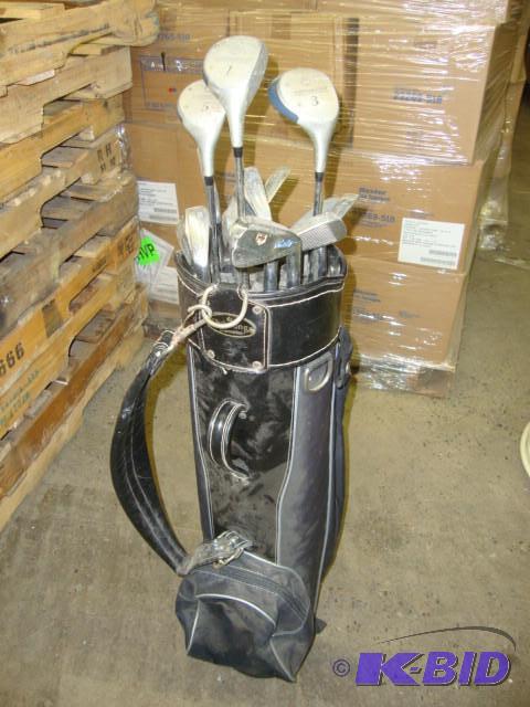 lot 26 image: Bag & Golf Clubs...
