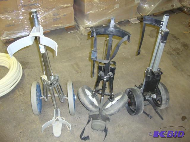lot 31 image: Lot of 3 Golf Bag Caddies...