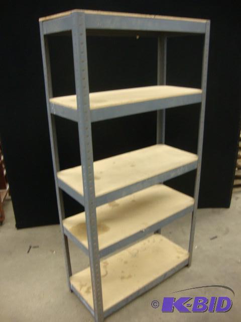 lot 42 image: Steel Shelf, 6ft tall...