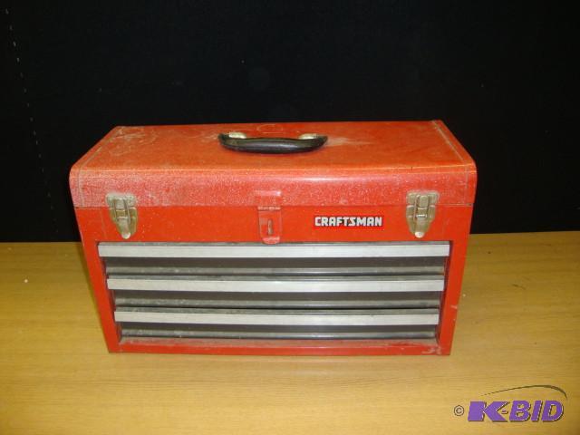 lot 85 image: Craftsman 3-Drawer Toolbox...