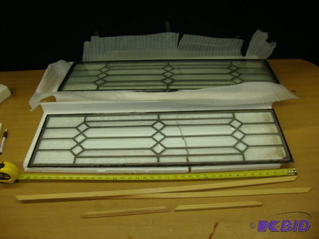 lot 99 image: Sectioned Windows, Lot of 2, 11in x...
