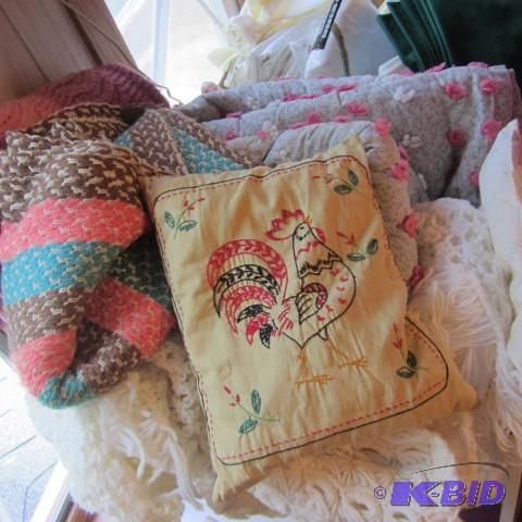 Rooster Pillow, Afghans