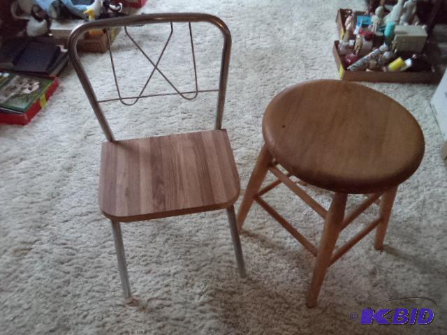 Childs Chair and Stool