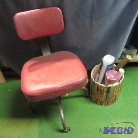 lot 169 image: Office Chair and Trash Can
