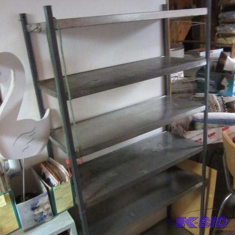 lot 179 image: Metal Shelf Unit