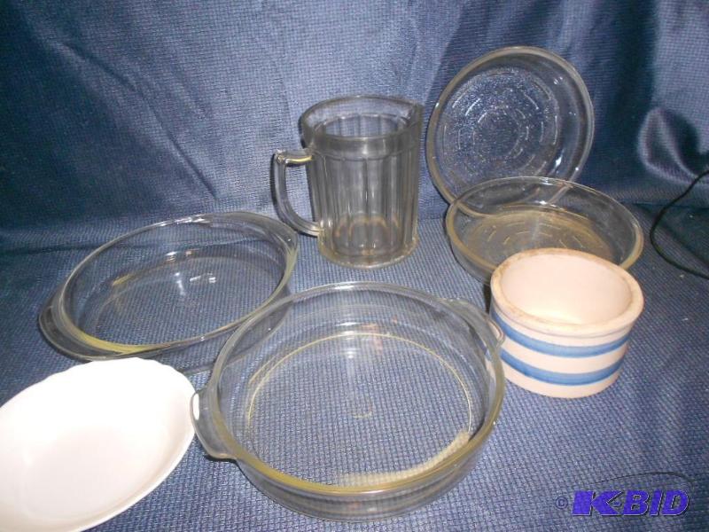 lot 234 image: Pitcher and Baking Dishes