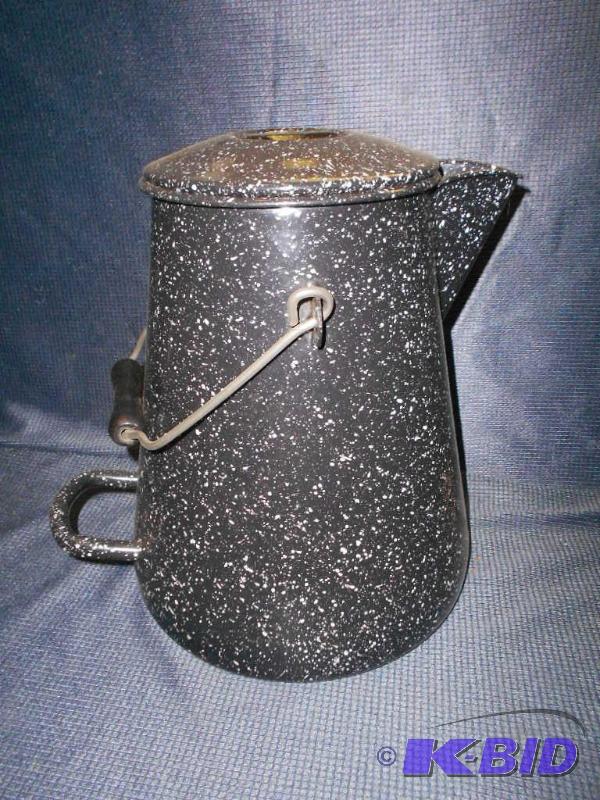 lot 305 image: Enamel Coffee Pot