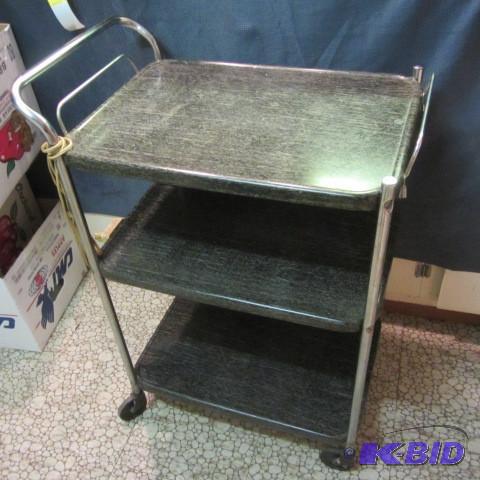 lot 344 image: Vintage Kitchen Cart
