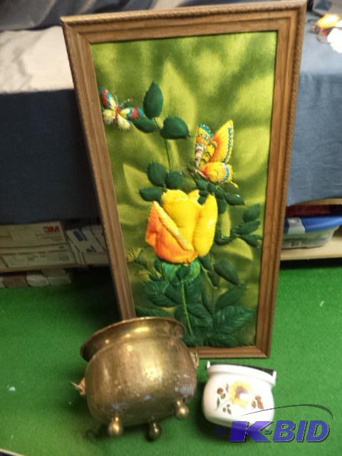 lot 67 image: Quilted Framed Print