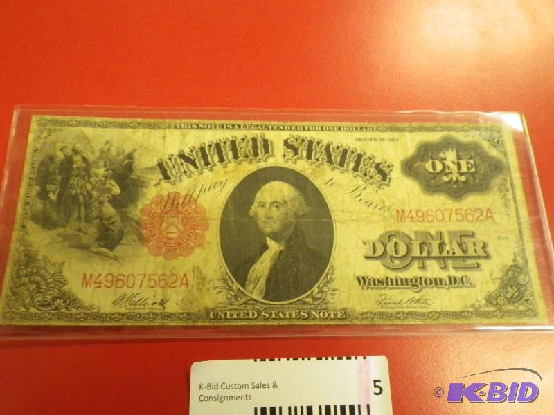 1917 $1 Bill...
